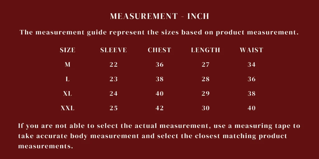 Women Shirt Measurement