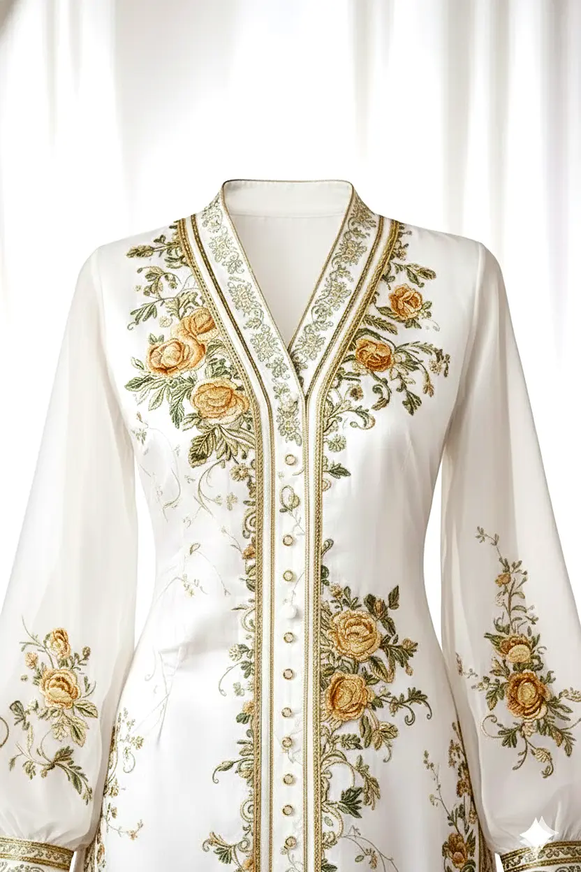 Mughal Inspired Intricate Floral Kameez